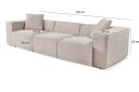Kaolins Sofa 3 seter   Mokka