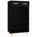 vidaXL Skoskap svart 60x35x105 cm konstruert tre