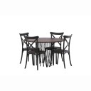 Furniture/Fashion Spisegruppe furniture/fashion Stone Rund med 4 Crosett Stoler GR23022
