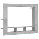  TV benk betonggrå 152x22x113 cm konstruert tre