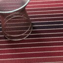 CHILEWICH Block Stripe Dørmatte 61x91cm CRANBERRY