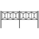  Sengegavl i metall svart 193 cm 8721102644283