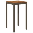 vidaXL Hagebarbord NAARDEN Naturlig og Kaffe 60 x 60,5 x 105 cm