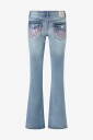 True Religion - Jeans Becca Mr Bootcut Big T Flap - Blå