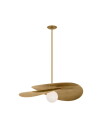 Visual Comfort Mahalo 32" Tiered Pendant Antique Brass