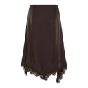 Cream Crconfir Skirt   Brown   44