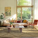 Ryetepper   Bellevue Natural Cotton Shaggy beige/brun Størrelse: 160 x 230 cm