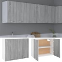  Vegghengt skap grå sonoma 80x31x60 cm konstruert tre 8720286954829