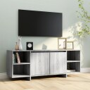 vidaXL TV-benk grå sonoma eik 130x35x50 cm sponplate