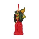 Nemesis Now Greta Hengende Julepynt Figur i Kunstharpiks 13 cm Rød