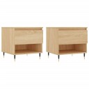  Salongbord 2 stk sonoma eik 50x46x50 cm konstruert tre 8721012112100