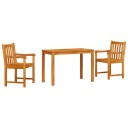  Spisebordsett 3 pcs Naturlig tre 100-200 cm Massivt akasietre