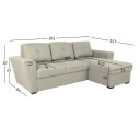 Hjørnesovesofa Korsvik   Beige