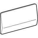 Frontplate uten betjening, forkrommet stål