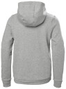 Helly Hansen Junior HH Logo Hettegenser 2.0 Grå 140/10 Marineblå140/10
