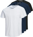 Jack & Jones Jjeorganic Basic Tee Ss O Ne 5Pk Mp Noos   Black   XS