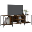 vidaXL TV-benk røkt eik 153x37x50 cm konstruert tre 8721012193864