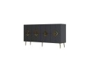 Cleryn Konsollbord 150 cm   Antrasitt/Gull