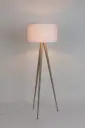 Zuiver - Tripod Wood Gulvlampe - Hvit   Unoliving