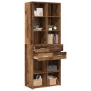 vidaXL Bokhylle Gammelt tre 30 x 42,4 x 185,2 cm