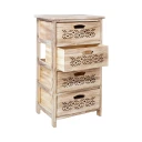 Kommode HOME4YOU Mihkli med 4 oppbevaringsenheter 40x29x73 cm Natur   Natur