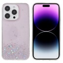 Trolsk Mobildeksel med Flytende Glitter Stjernehimmel (iPhone 14 Pro) Svart