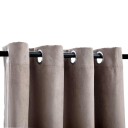 vidaXL Lystette gardiner med metallringer 2 stk gråbrun 140x225 cm