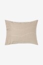 Lexington Puteovertrekk i stripet bomullsflanell Beige