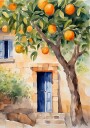 Orangetree Poster Plakat / 50x70cm