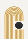 Golden Echo Paths Plakat / 70x100cm