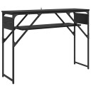  Konsollbord Svart Eik 105x30x75cm Konstruert tre