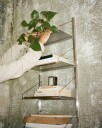 Library Hylle 185x40 cm, Rustfritt Stål