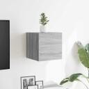 vidaXL Vegghengt TV-benk grå sonoma 30,5x30x30 cm