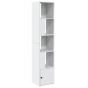  Bokhylle hvit 40x36x189 cm konstruert tre