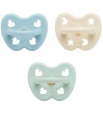 Hevea sut Trial Trio Pack Newborn 0+ mnd Natural Milky White & Baby Blue   3 stk.