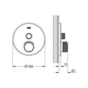 Grohe Grohtherm SmartControl termostat Brushed Cool Sunrise