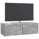  Vegghengt TV skap Betonggrå 98 x 41 x 30 cm Konstruert tre