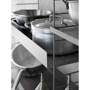 String hylleplate metall grå 58x30 cm høy kant