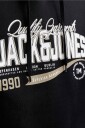 Jack & Jones Plus   Hettegenser Jjelogo Sweat Hood 2 Col Aw26 Sn Pl   Svart