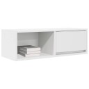 TV benk hvit 80x31x25,5 cm konstruert tre