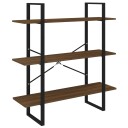 vidaXL Bokhylle brun eik 100x30x105 cm konstruert tre