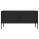 vidaXL TV-benk svart 105x35x50 cm stål
