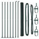 vidaXL Gjerde med innlegg. grønn 1.6 x 10 m PVC-belagt stål