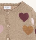 Hust and Claire Cardigan   Strikk   HcCilja Lovely   Kjeks   Hust and Claire   62   Cardigan Beige Bordeaux Brun Rosa