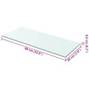 vidaXL Hyllepaneler 2 stk klart glass 60x20 cm