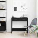  Skrivebord Svart Eik 80x40x75 cm Laget av Tre