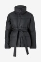 Gina Tricot Pufferjakke Belted Puffer Svart