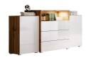 Kommode Turowo 39x150 cm   Hvit/Natur