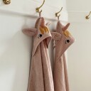Liewood Albert unicorn hooded towel 70x70 cm sandy