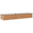 vidaXL Hevet Hagebed Treet Brown 160 x 40 x 24 cm kaldvalset stål